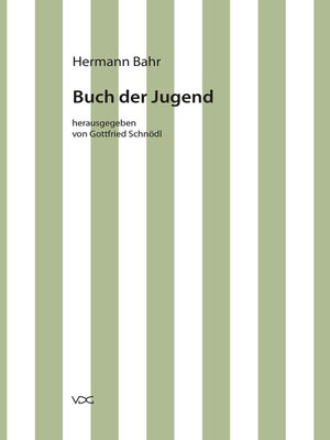 cover image of Hermann Bahr / Buch der Jugend